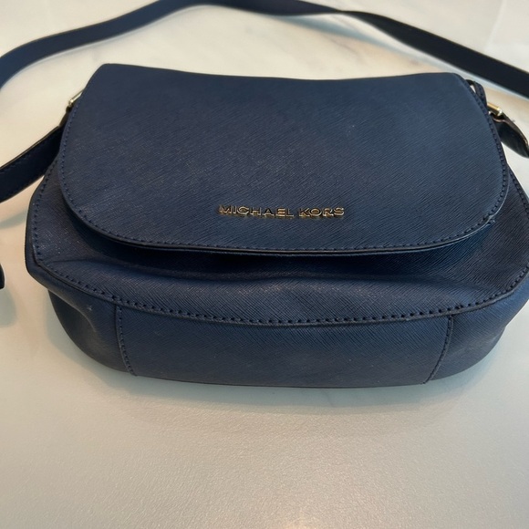 Michael Kors Dark Blue Crossbody Bag - Picture 7 of 10